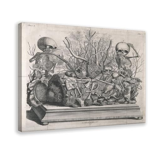 Diorama Frederik Ruysch affiche d'art sur toile texturée fine