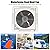 Brilluxa Remote Control RV Roof Vent Fan, 12V RV Roof Vent Fan 4 LED Light Air Intake Outlet Dual Mode for Camper Yacht Trailer