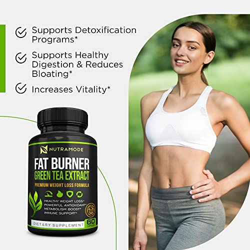 Nutramode Premium Green Tea Extract Fat Burner Supplement With Egcg-Natural Appetite Suppressant-Healthy Weight Loss Diet Pills That Work Fast For Women And Men-Detox Metabolism Booster To Burn Belly Fat Fast thumb #2