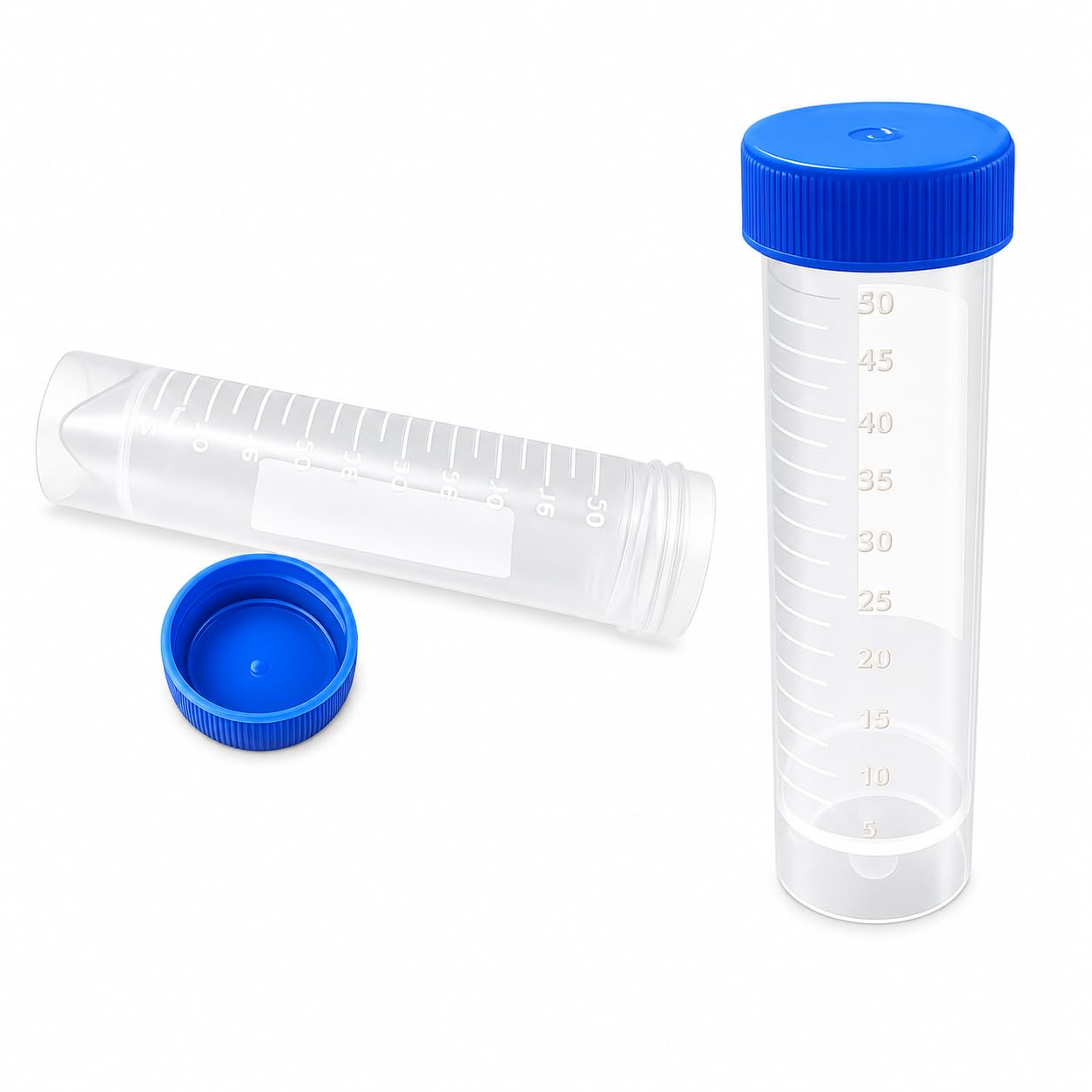 50 ml Polypropylene Centrifuge Tubes with Screw Cap (Pack of 25) – Self Standing Conical Bottom, Lab Grade Falcon Tubes for Centrifugation, Sample Storage & Chemical Use-image-9