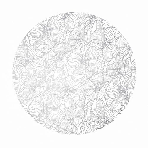 Set de table rond argent fleur ajoure pour sublimer l'ambiance chaleureuse de vos diners