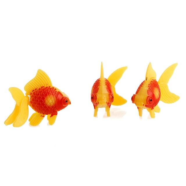 Foto 3 de 8 de TERNCOEW 3 piezas de peces artificiales de acuario con movimiento realista para tanques de camarón