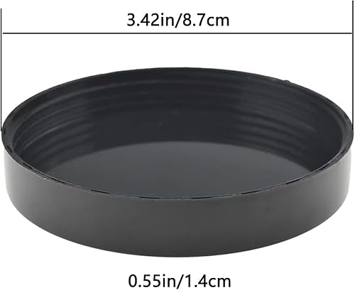 Miniatura 7 de 4 tapas planas, piezas de repuesto para licuadora Magic Bala, compatible con tazas Magic Bullet de 250 W, tapa de plástico negra con taza de 8 onzas