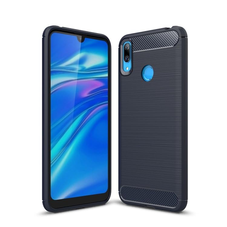 Image of Hybrid Carbon Fiber Back Case for Huawei Y7 2019 / Y7 Prime 2019 (Blue)