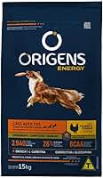Origens Ração Seca Energy Para Cães Adultos Sabor Frango 15Kg