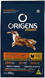 Origens Ração Seca Energy Para Cães Adultos Sabor Frango 15Kg