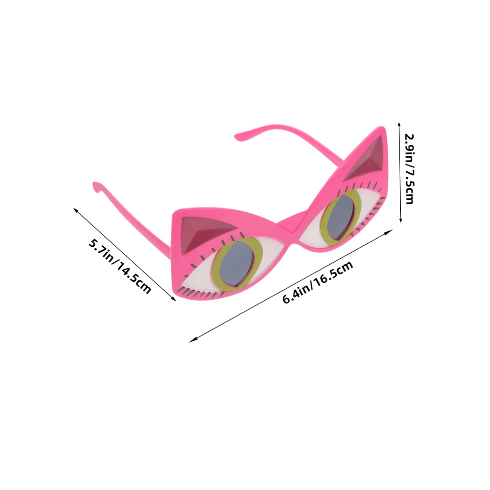 VANZACK Funny Cat Eyeglasses Cat Eye Sunglasses Lightweight Party Accessories Cosplay Props