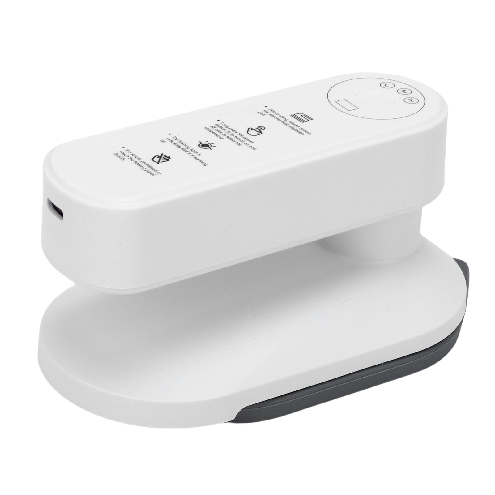 Plancha Eléctrica de Mano Inalámbrica, Material ABS, Calentamiento Rápido, Mini Plancha Portátil para Viajes, Batería de 5000 MAh, Perfecta para Ropa