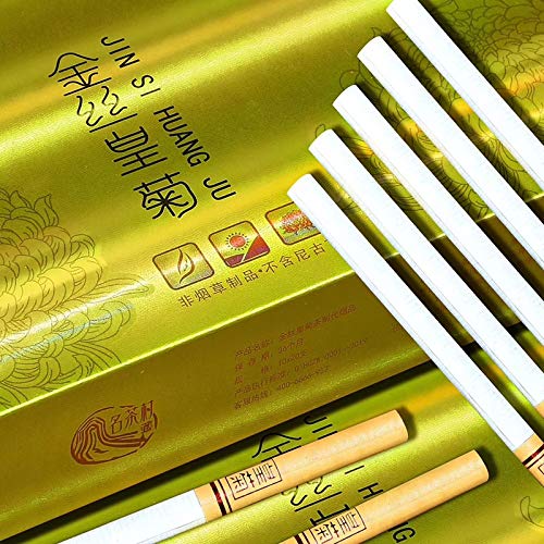 HUWOYMX Green Tea Herbal Cigarettes Peony Tea Smoke, Chinese Herbal Cigarettes SmokeFree and