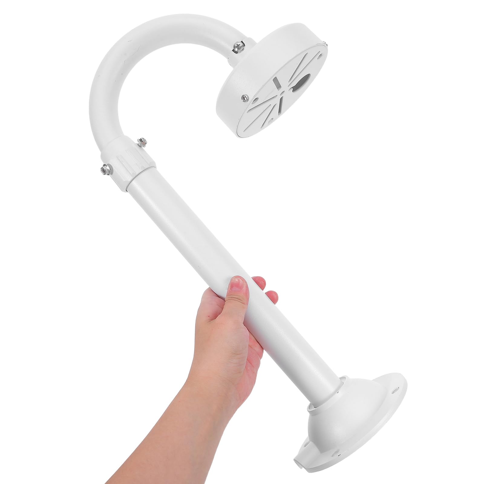 Ipetboom Soporte Telescópico para Cámara de Seguridad Ajustable 30-60 Cm Aleación de Aluminio Resistente Soporte de Pared para Cámara Interior y Exterior Montaje Vigilancia