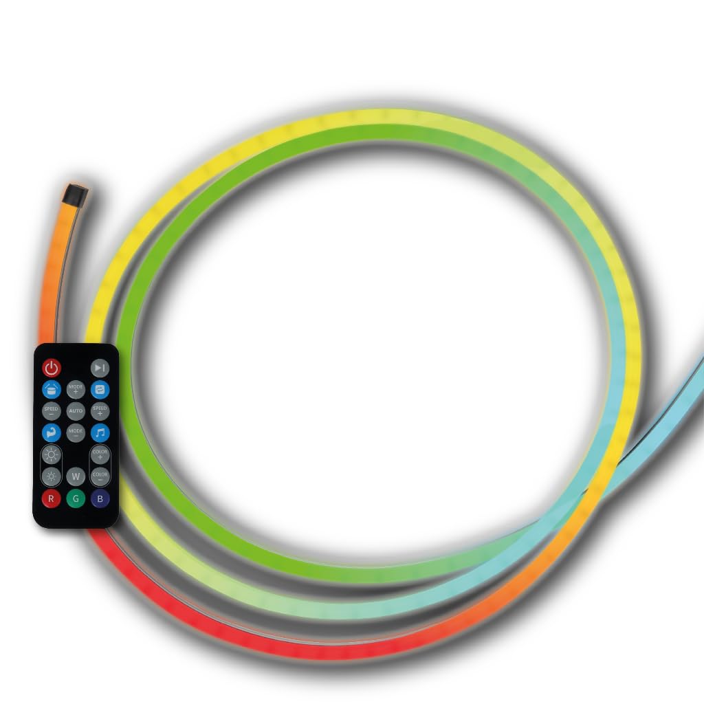 Konix Bande lumineuse gaming flexible et personnalisable 252 LED Smart Neon Flix Strip 3 m - Synchronisation musicale - Compatible Alexa/Google Home