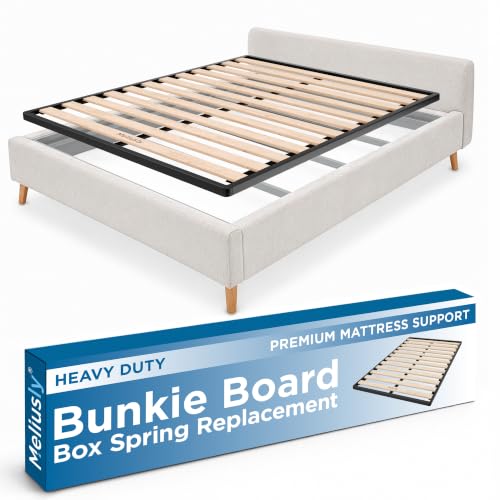 Meliusly Full Size Bunkie Board (53.3x74.3) - Heavy Duty Wood Bed...