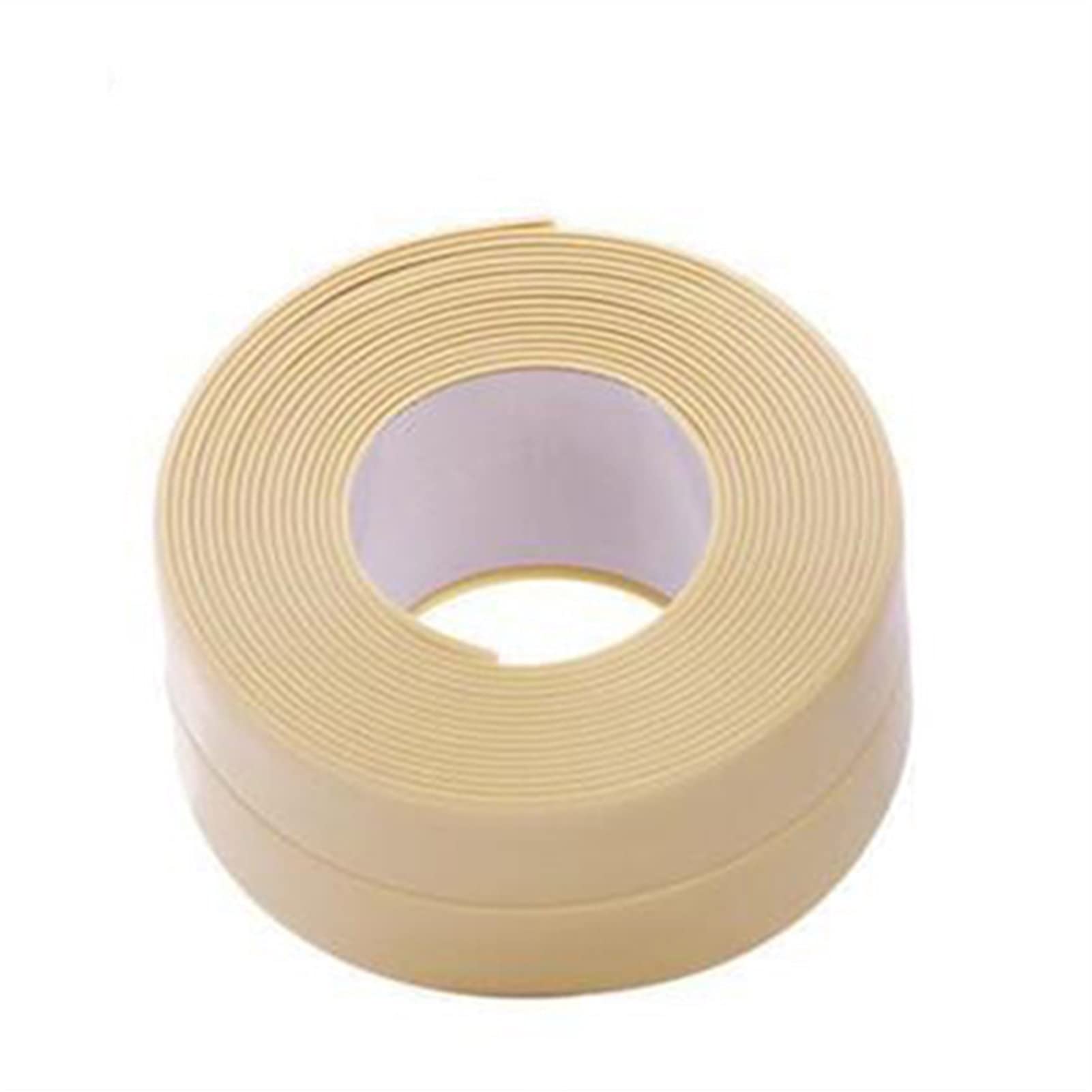 Mswgjyrq Yellow Adhesive Tape Kitchen Sink Bathroom Shower Waterproof Self Adhesive Sealing Strip Tape Pvc Proof Wall Stickers Window Door Gap Seam(,2.2Cm)