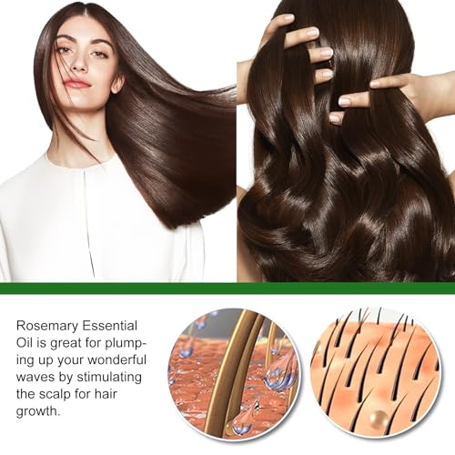 Rosemary Oil for Hair Growth, Pure Natural Rosemary Hair Growth Essential Oil, Wild Growth Hair Oil Serum for Eyelashs, Eyebrows, Improve Hair Loss, Strengthens Hair for Men Women(30ml) - Image 5