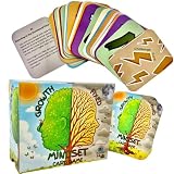 Thought-Spot Growth/Fixed Mindset Card Game: Cultivates Coping & Social Skills; Develops Resilience; Reduces Meltdowns/Stress; Affirmation Cards; Autism-Friendly; Mindfulness; CBT; 108 Cards, Ages 8+