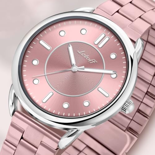 Image of Letoff Vintage Mature Women Watch, Sophisticated Ladies Wrist Watch, Magnetic Strap, Stainless Steel 3ATM Waterproof Quartz Analog Watch