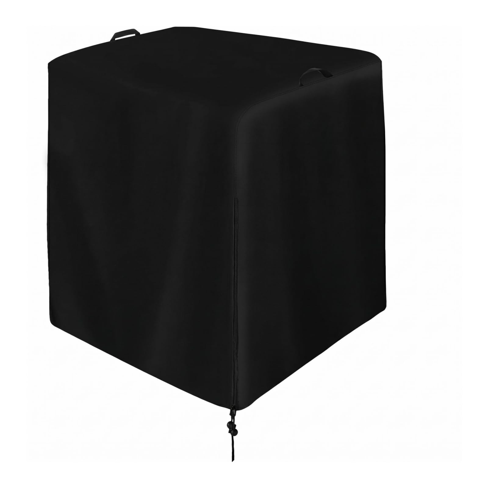 Tapa de Bomba de Piscina Cubierta Resistente al Agua Funda para Bomba de Piscina Cubierta para Colador de Arena Protector de Instalación Poliéster, Negro, Negro, 64cm 61cm 71cm