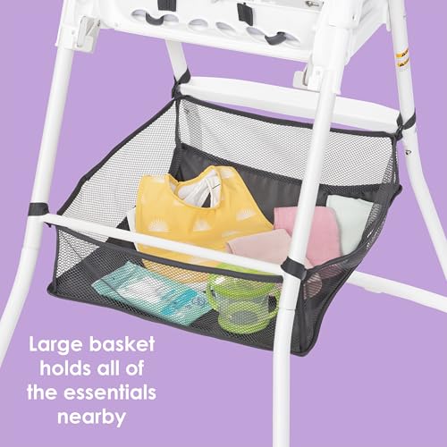 Image of Baby Trend Flat Fold High Chair, Stellar Black