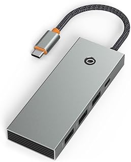 Techinal 6-in-1 TypeC Hub with 4KHDMI USB 3.0 PD100W Charging Adapter- for Laptop Computer USB HUB Aluminum Alloy Multiport Adapter