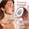 Sunscreen Body Glow Oil【SPF 50】【Lightweight】【Natural Ingredient】Broad Spectrum Shimmer Sunscreen For Face and Body, ROSE #1