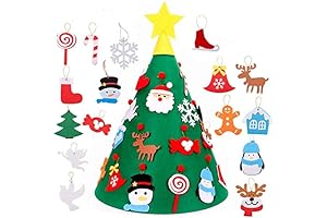 JIALITFUN Kids Felt Christmas Tree Kit