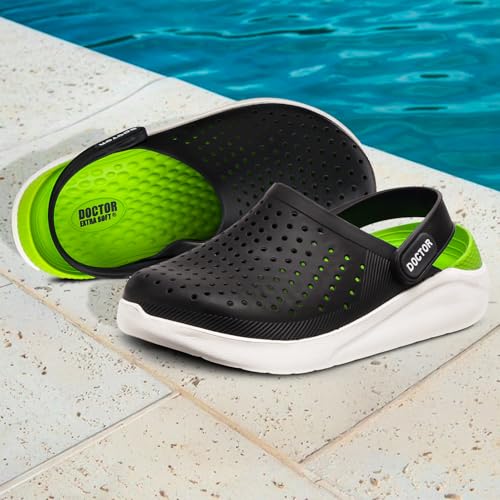 Image of DOCTOR EXTRA SOFT Unisex-Child Kids Classic Ultra Soft Clogs /Sandals with Adjustable Back Strap| Comfortable & LightWeight| Stylish & Anti-Skid| Indoor & Outdoor Casual Sports Mules Boys & Girls D-509
