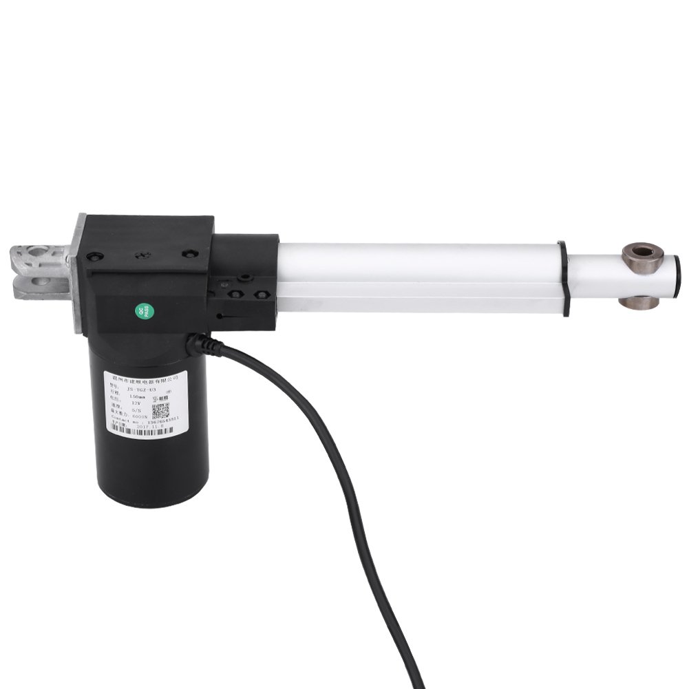 12V Actuador lineal Dominio pesado DC 6000N/4000N 150 mm Motor de accidente cerebrovascular de 6 pulgadas, de elevación industrial eléctrica, varillas de empuje de