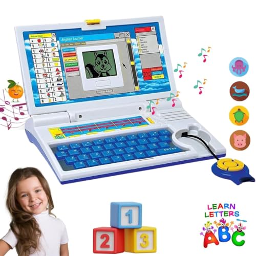 Image of Kids Learning Laptop Toy for Toddlers 2-5 Years, Educational Computer Toy with ABC, Words, Math, Music & Logic Games for Boys & Girls