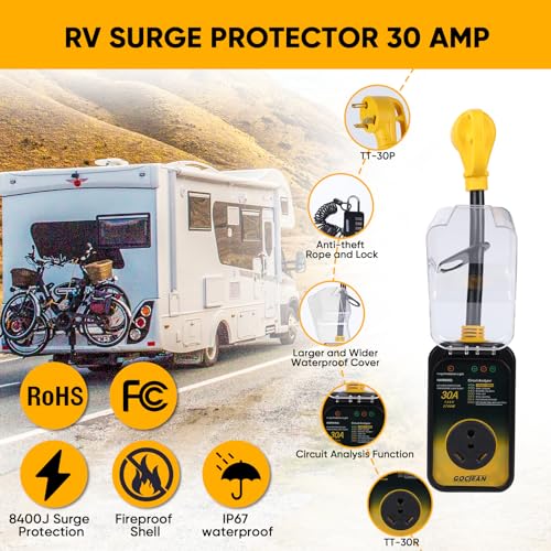 Gociean GN011A Rv Surge Protector 30 Amp thumb #6