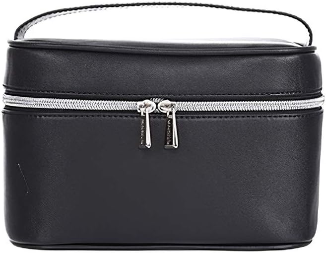MINISO Ladies Rectangle Solid Color Portable Zipper Cosmetic Bag