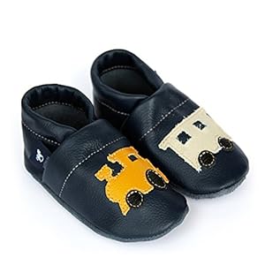 Pantau IT’S A SMALL WORLD Kruipschoenen met locomotief leer.