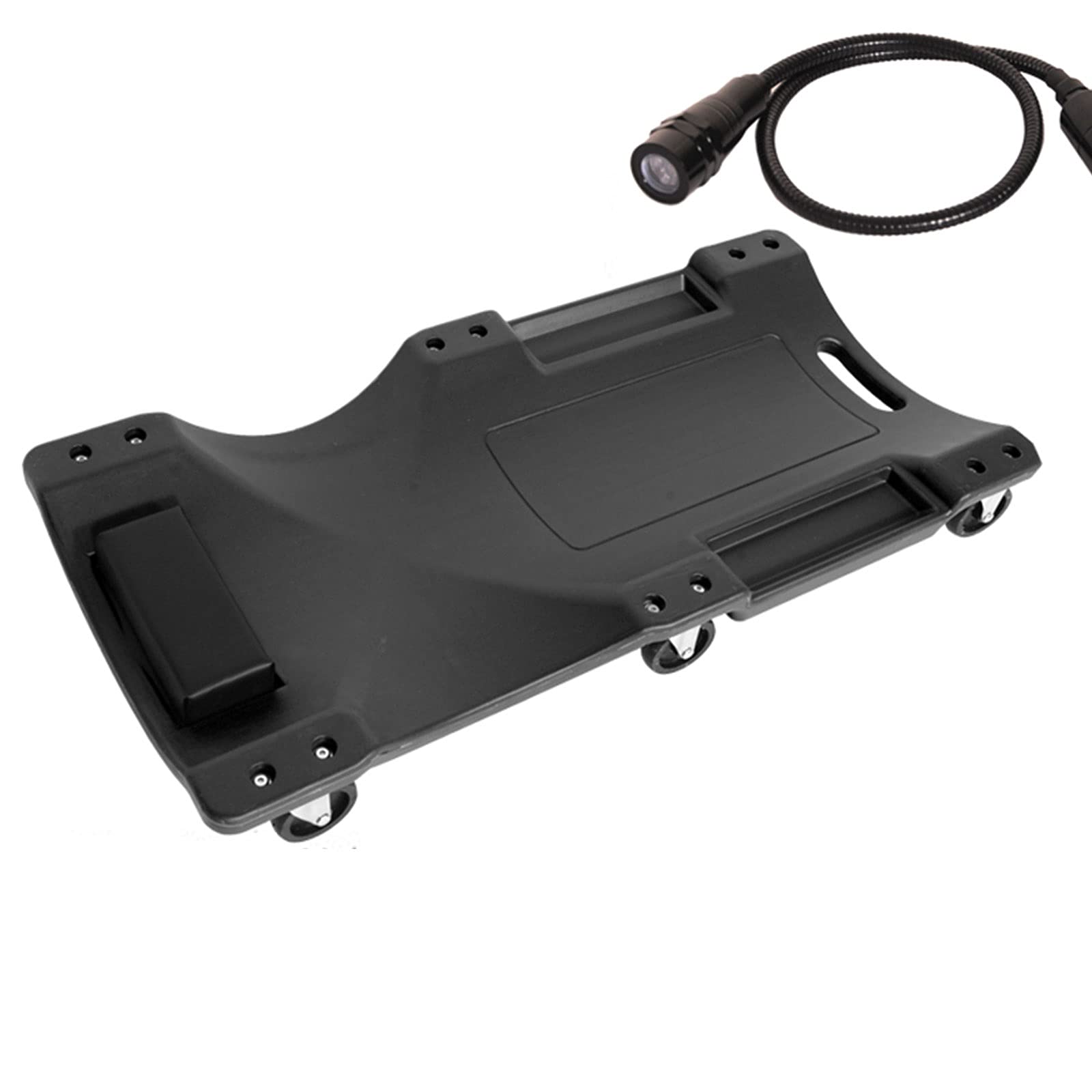 ARCH Plástico Camilla Mecanico De Automóviles, Tablero De Ruedas De Garaje De Garaje con Ruedas De Ruedas, Caja De Herramientas Y Tablero De Mentira Ergonómico, para Taller Y Hogar. (Color : Black)