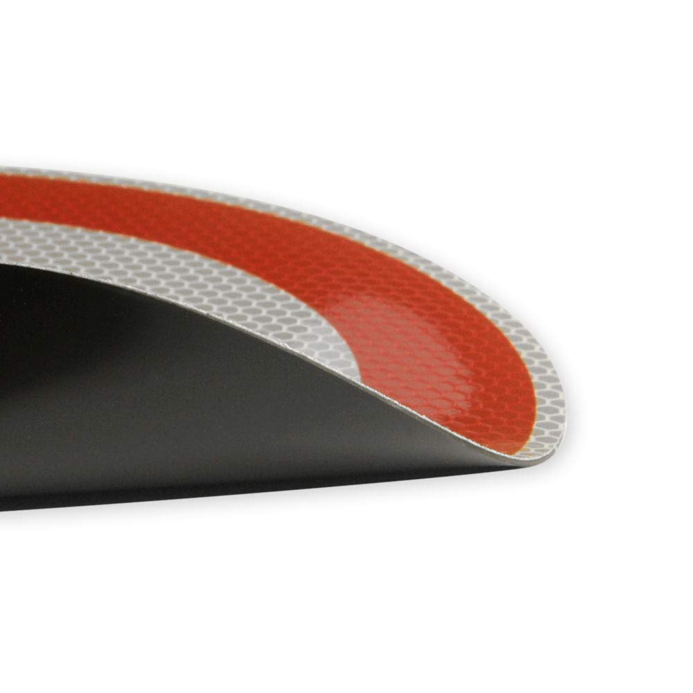 reflecto Geschwindigkeitsbegrenzer 100 km/h für Italien | drei Ausführungen: Aufkleber, Aluminiumverbund, magnetisch | rot-schwarzes Schild, Ø 20 cm | Wohnwagen, Wohnmobil, Anhänger, LKW, Campervan