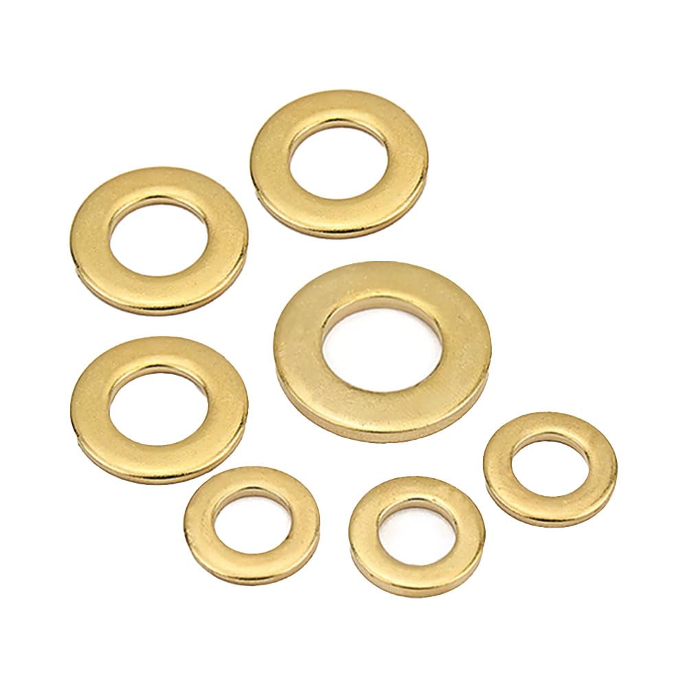 50 pezzo M20 Rondelle piatte in ottone,ID 20 mm,OD 36 mm,T 3 mm | Adatto per la riparazione auto e progetti fai-da-te che richiedono di riempire spazi.