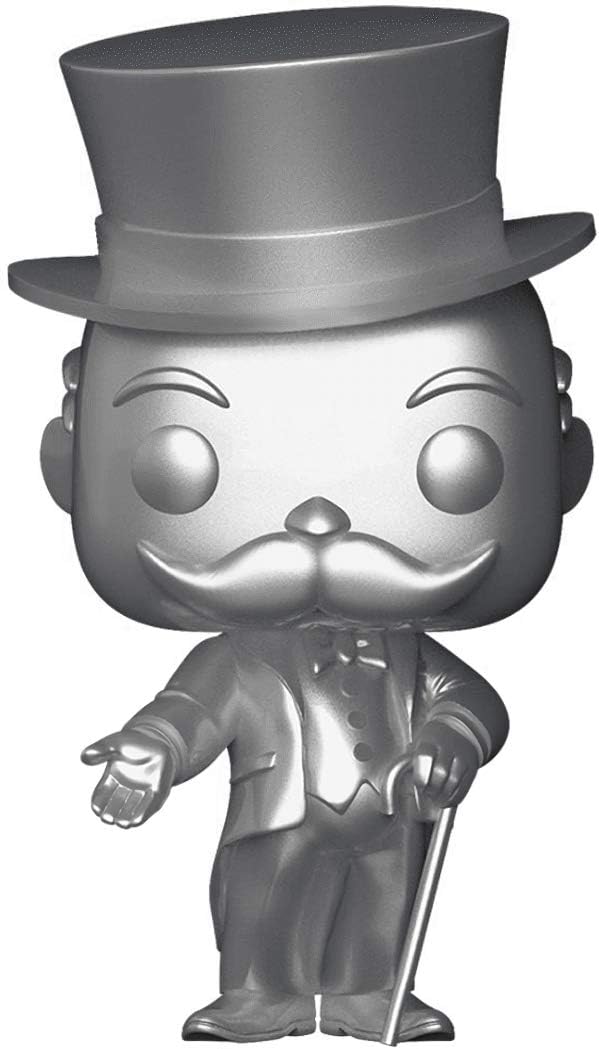 Mr. Monopoly (Funko Shop Exclusive): x Funko POP! Board Games Vinyl Figure & 1 POP! Compatible PET Plastic Graphical Protector Bundle [#001 / 26752 - B]