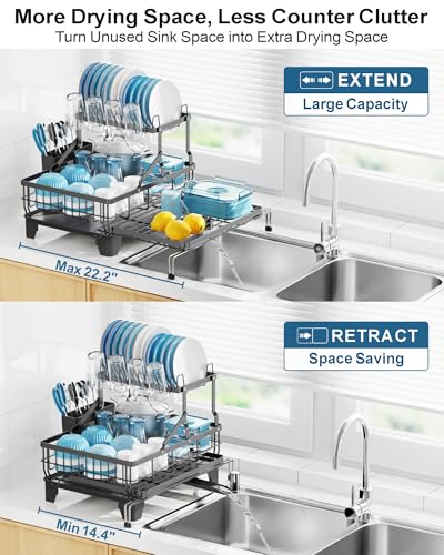 Large 2-Tier Dish Drying Rack listing detail