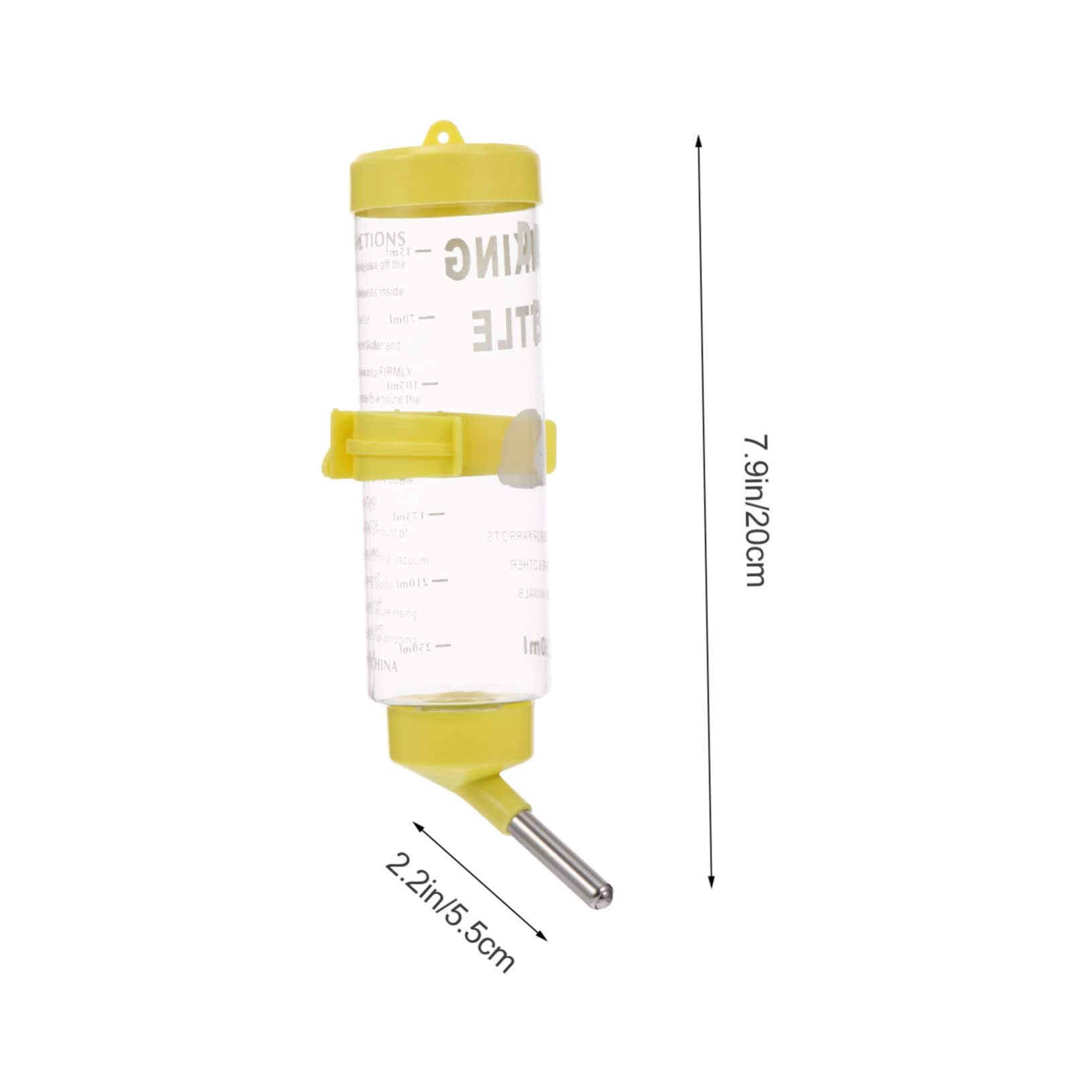 COLLBATH 2pcs Rabbit Water Fountain 250ml Feeder Cage Water Bottle for Chinchilla Guinea Pig Pet Supply