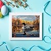 ZUVRDIAI Loons Swimming Lake Paint by Numbers Kit Paint by Numbers DIY Acrylic Drawing Paintworks Artwork Adults Beginners 16 x 20Inch #2