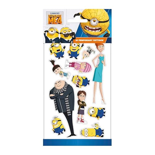 Tattoos für Kinder als Mitgebsel, Geschenk oder Spiel | Frozen Paw Patrol Minions Dinos Cars etc | Aufkleber Sticker Kindergeburtstag Geburtstag, Farbe: Minions Tattoos für Kinder als Mitgebsel, Geschenk oder Spiel | Frozen Paw Patrol Minions Dinos Cars etc | Aufkleber Sticker Kindergeburtstag Geburtstag, Farbe: Minions