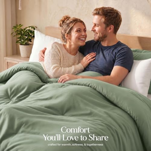 Image of Utopia Bedding 2 Pc Twin Comforter Set, All Season Bedding, Sage Green