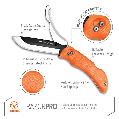 Outdoor Edge 2813-0090 Razorpro - Double Blade Folding Hunting Knife thumb #1