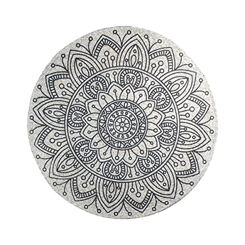 Alfombras Redondas Yute Gris Marca BY SIGRIS