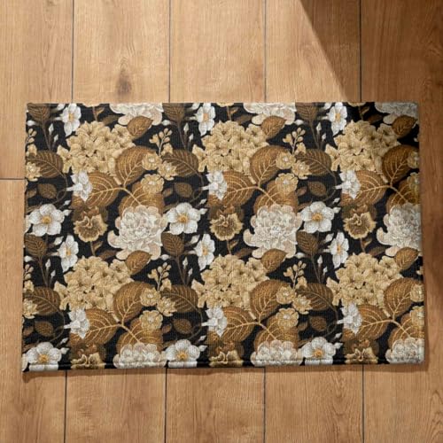 CEVAN Alfombra Baño Grande Felpudo Entrada Casa Oferta Arte Retro Alfombra Felpudo Interior Alfombrilla para Puerta Superficie de Franela Suave, Diseño Personalizable 40x60cm
