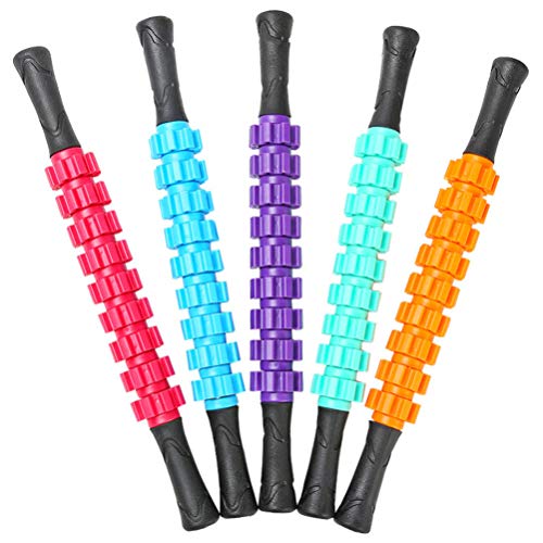 Healifty Rolo de massa muscular portátil de tecido profundo massagem corporal para pernas, pescoço,