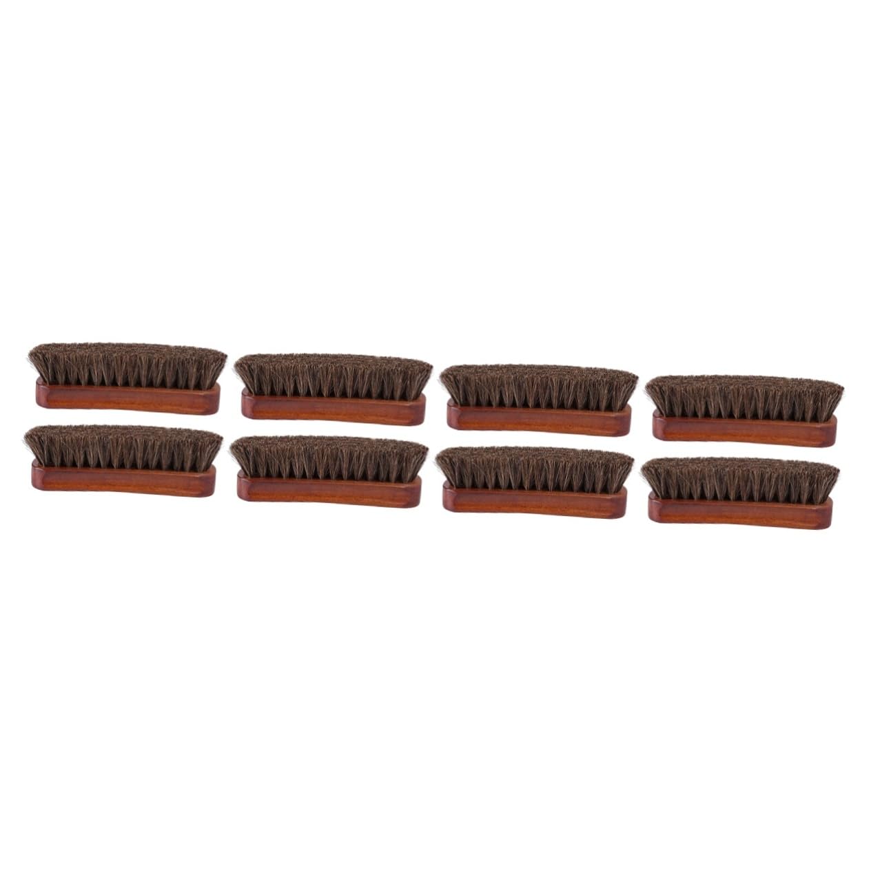 VALICLUD 8pièces Brosse à Chaussures avec Poils De Cheval pour Nettoyage Et Entretien des Cuirs Brosse Pratique pour Chaussures Chapeaux Et Accessoires