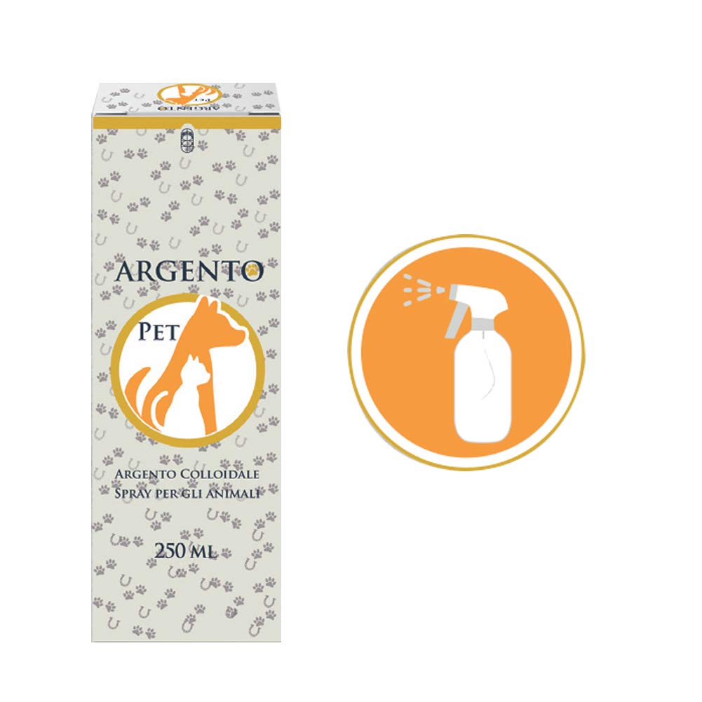 SEB - ARGENTO PET SPRAY - PER ANIMALI. Argento colloidale ionico 40ppm con trigger spray per un'applicazione facile e pratica