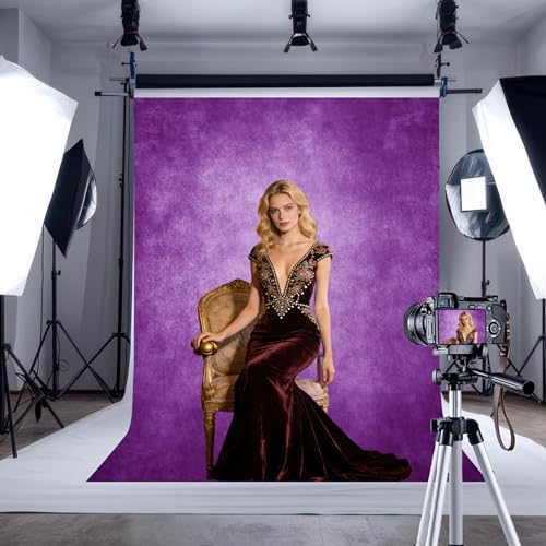 Fondo Fotográfico Degradado Morado 6x9 FT Tela Premium miniatura 4