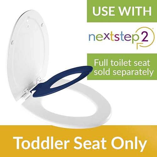 Miniatura 10 de Mayfair NextStep2 - Asiento de inodoro para niños pequeños, inserto solo para uso con asiento de inodoro NextStep2, extraíble, alargado, color rosa