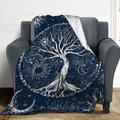Tree Of Life Throw Blanket Soft All Season Fleece Blanket Sofa Bed Lightweight Blanket Print Cute Stuff For Men And Lovers 40"X50"Inch #TOP7