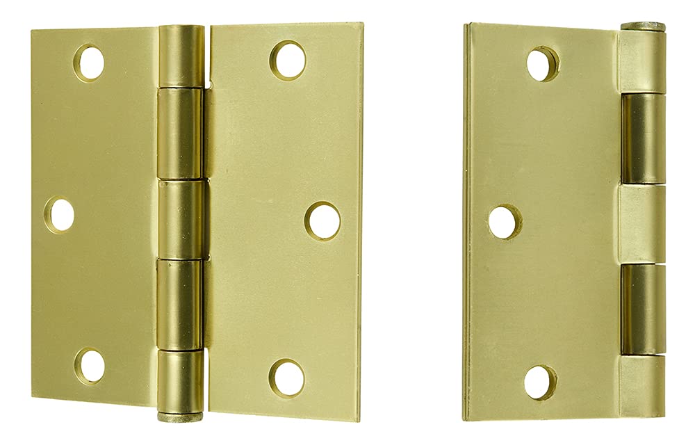 Screws City Hello Galvanized Zinc 70Mm X 43Mm Yellow Galvanised Folding Plait Hinges For Flaps And Boxes (Pack Od 10) D10c